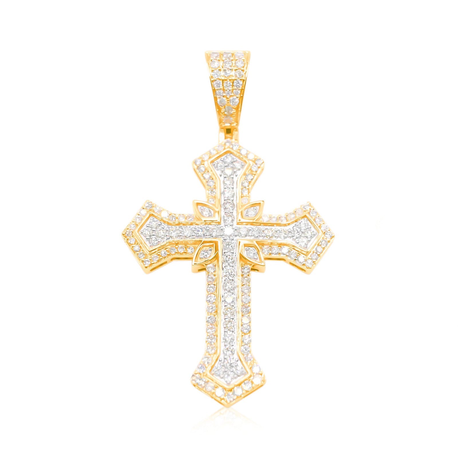 10K Gold Diamond Pendant 4.00CT