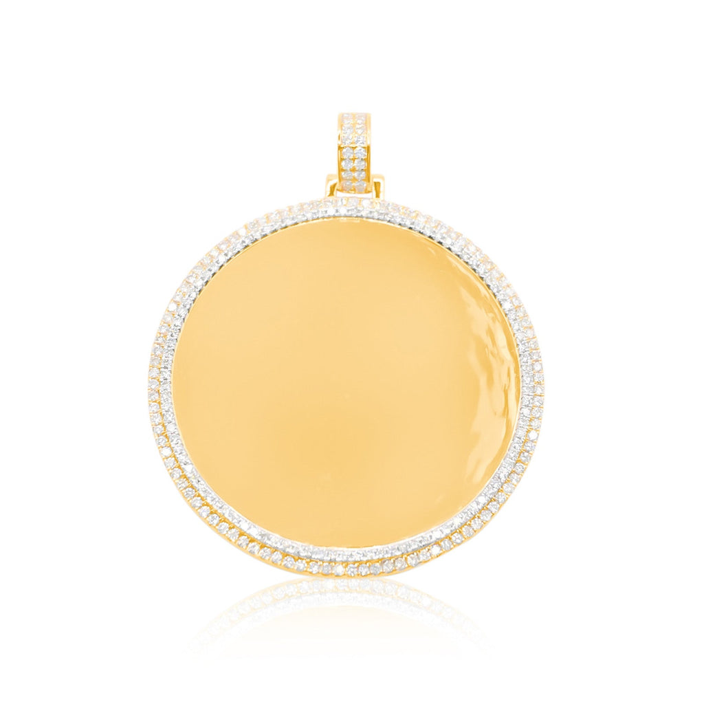 10K Gold Diamond Custom Memory Pendant 4.00CT