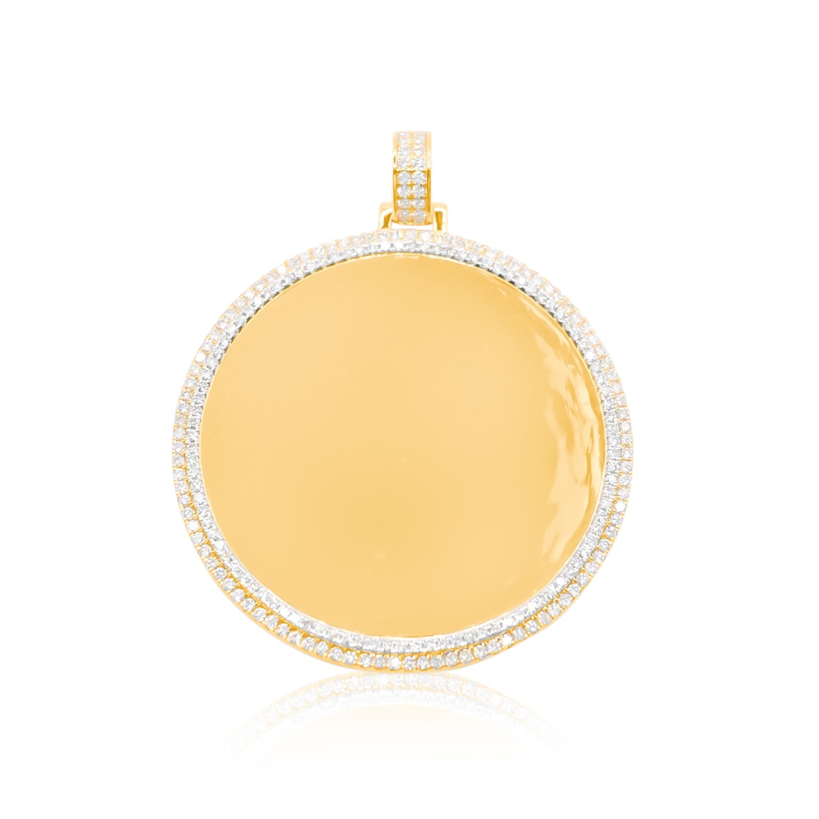 10K Gold Diamond Custom Memory Pendant 4.00CT