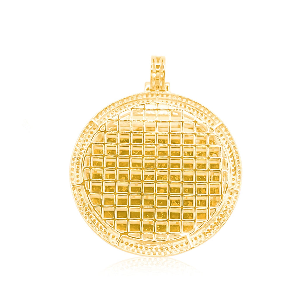 10K Gold Diamond Custom Memory Pendant 4.00CT