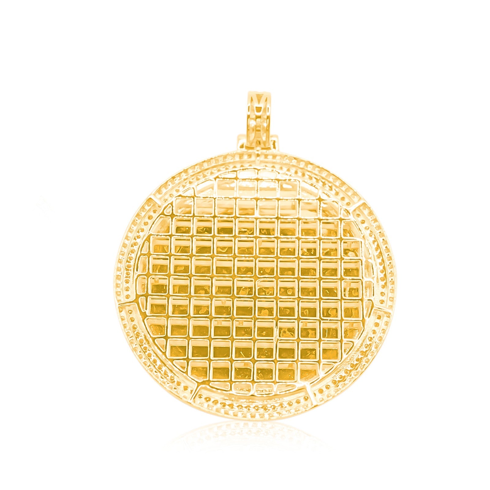 10K Gold Diamond Custom Memory Pendant 4.00CT
