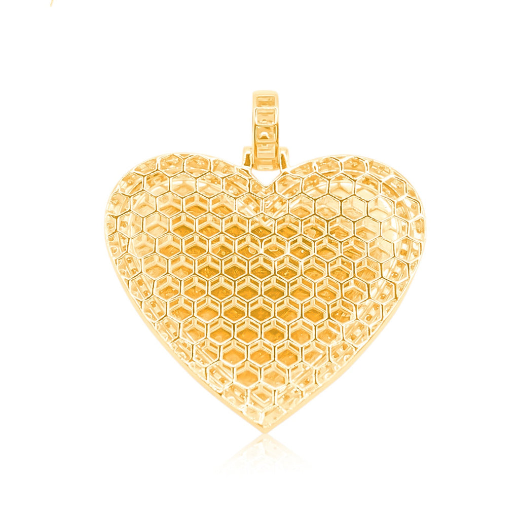 10K Gold Diamond Custom Memory Pendant 4.50CT