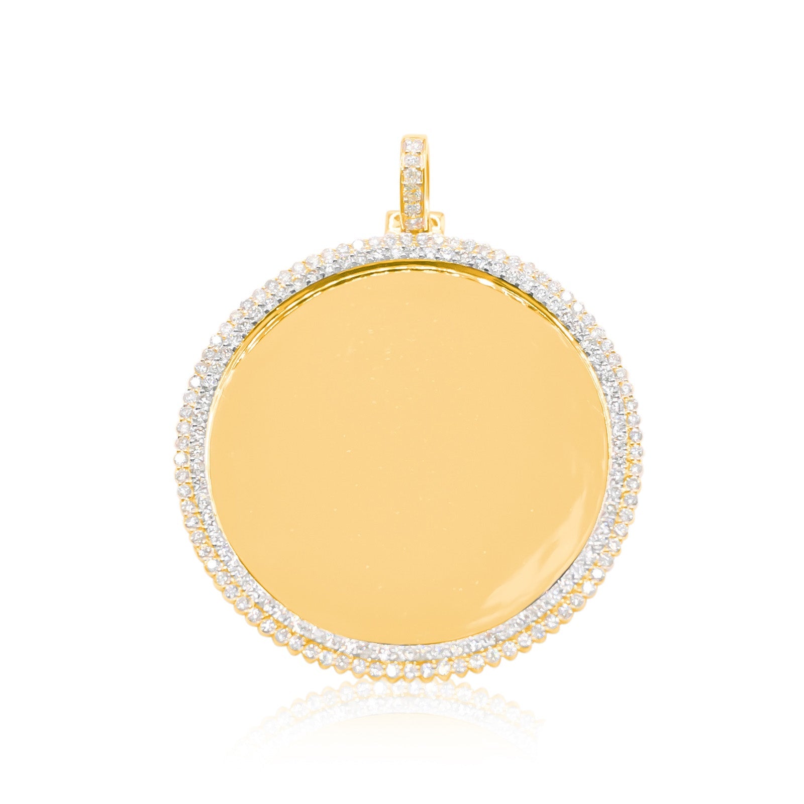10K Gold Diamond Custom Memory Pendant 4.50CT