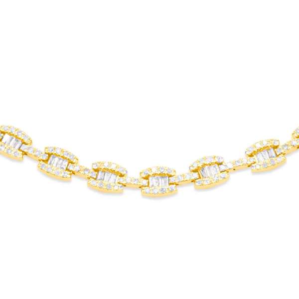 5mm 10K Gold Diamond Necklace