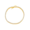 6mm 10K Tennis Gold Diamond Bracelet
