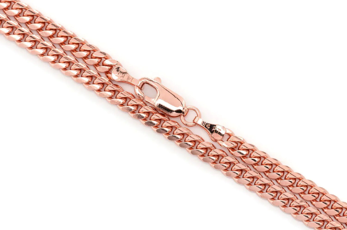 4mm 10K Solid Gold Miami Cuban Chain
