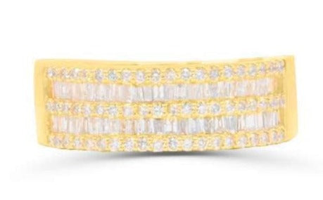 10K Gold Diamond Men's Ring 1.10CT