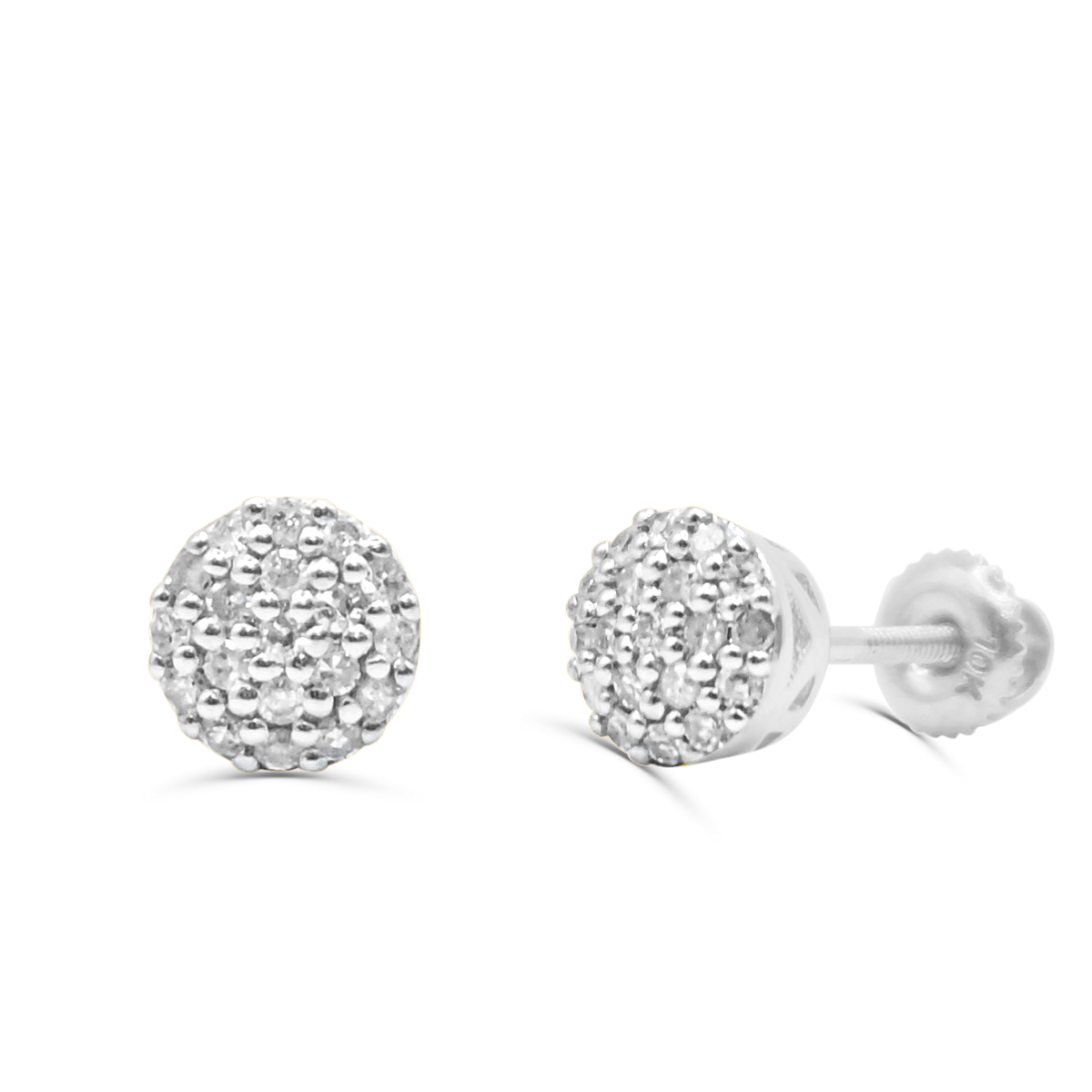 10K Yellow Gold Diamond Earring