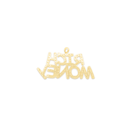 10K Gold Diamond Rich Money Pendant 5.00CT