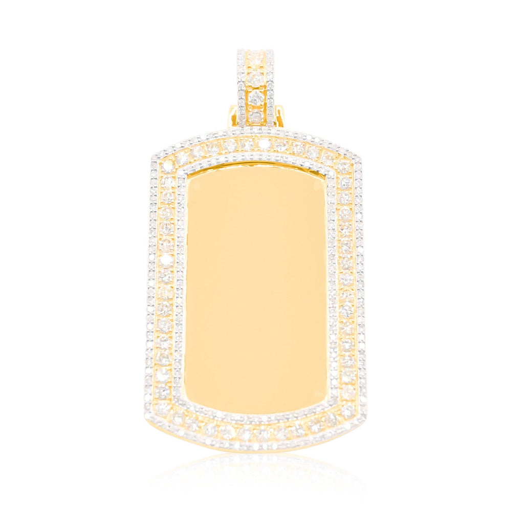 10K Gold Diamond Custom Memory Pendant 5.25CT