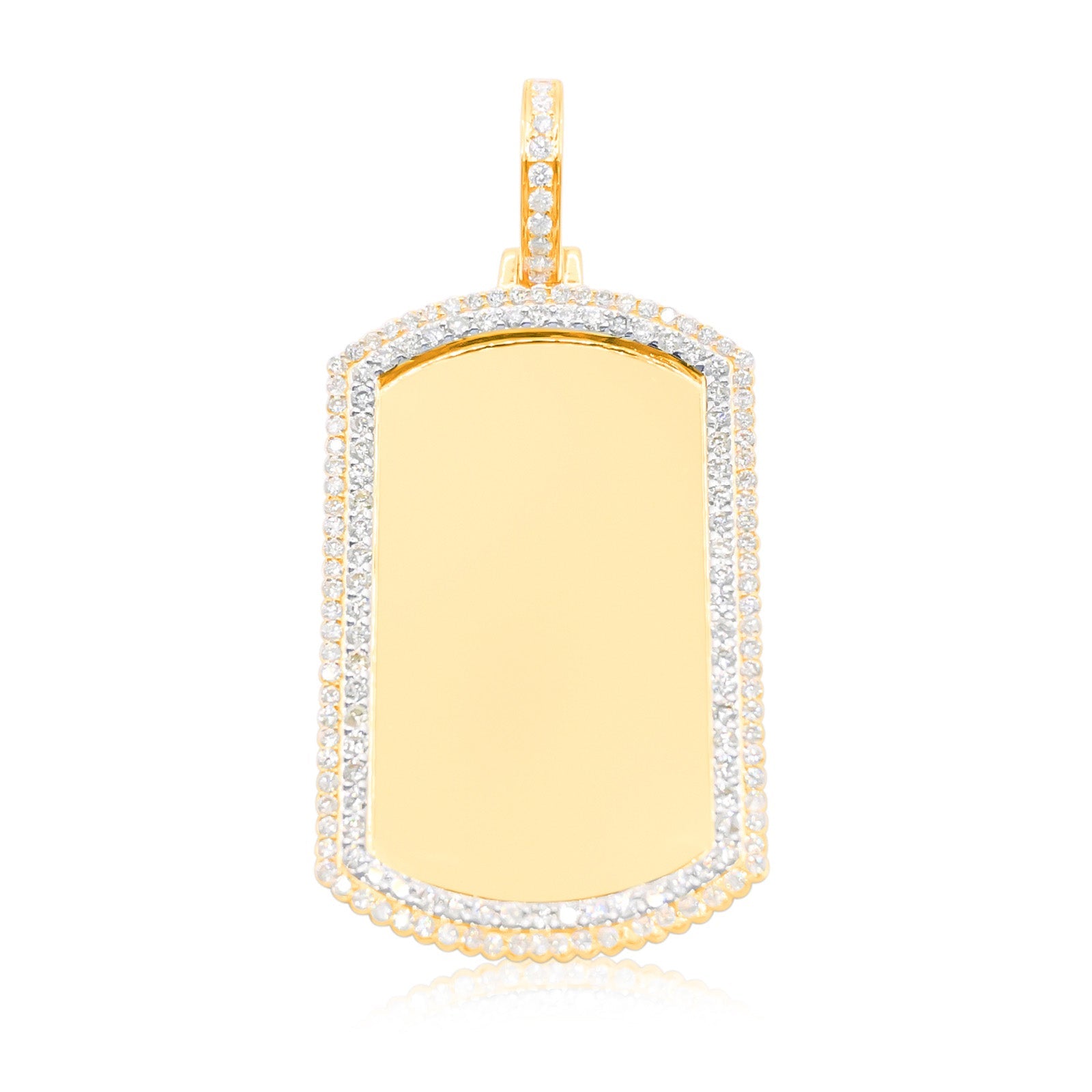 10K Gold Diamond Custom Memory Pendant 6.25CT