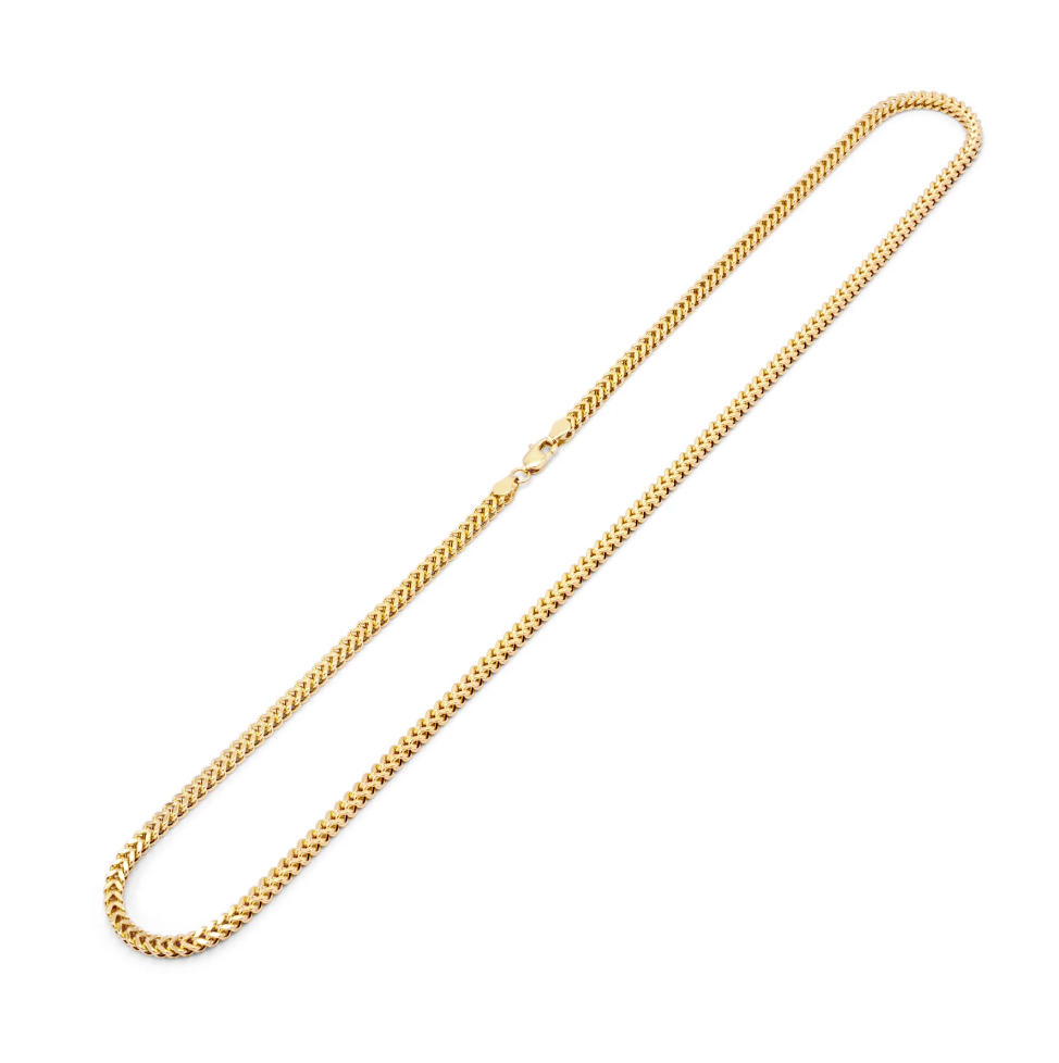 7mm 10K Hollow Franco Chain