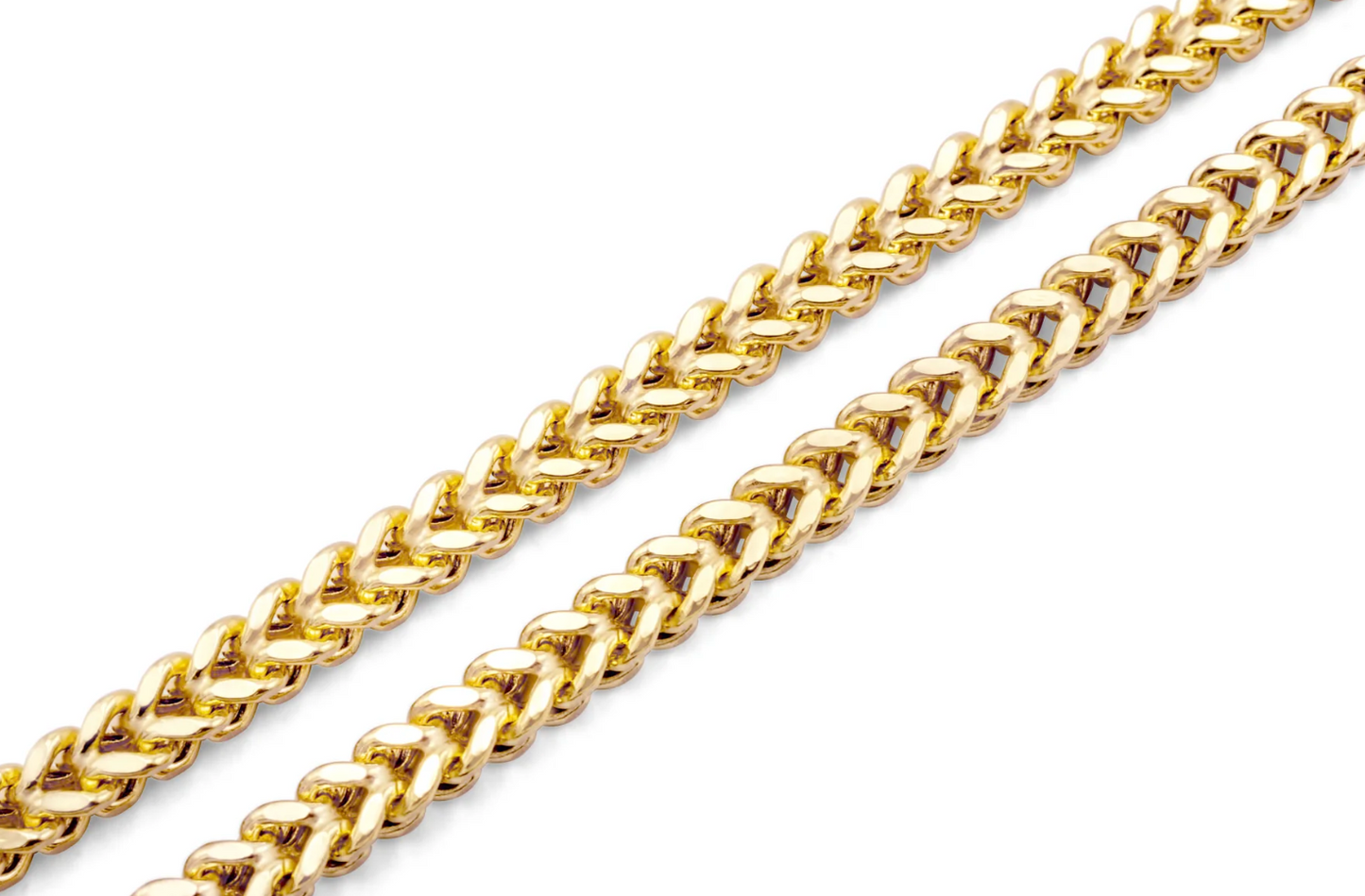 7mm 10K Hollow Franco Chain