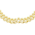10mm 10K Gold Diamond Cuban Link Chain