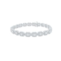6.5mm 10K Gold Diamond Baguette Bracelet