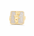 10K Gold Diamond Men's Ring 8.30CT