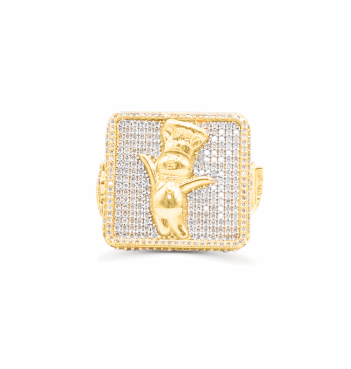 10K Gold Diamond Men's Ring 8.30CT