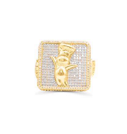 10K Gold Diamond Men's Ring 8.30CT