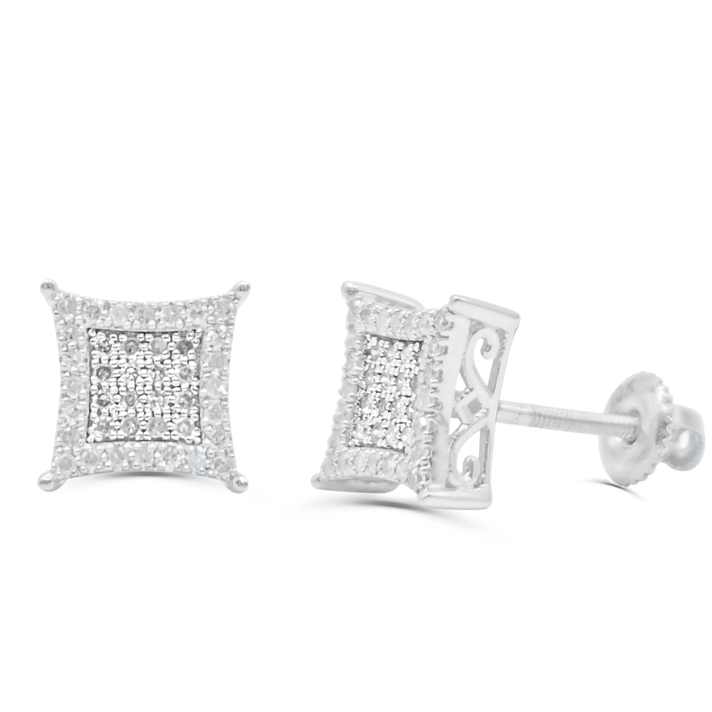 10K Yellow Gold Diamond Earring