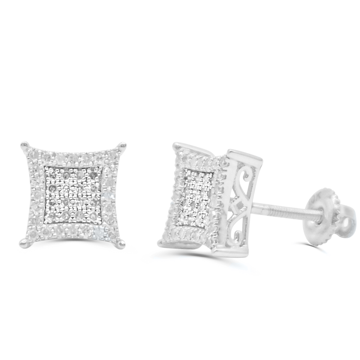 10K Yellow Gold Diamond Earring