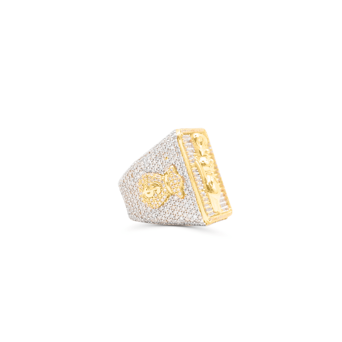 10K Gold Diamond Men's Ring 8.30CT