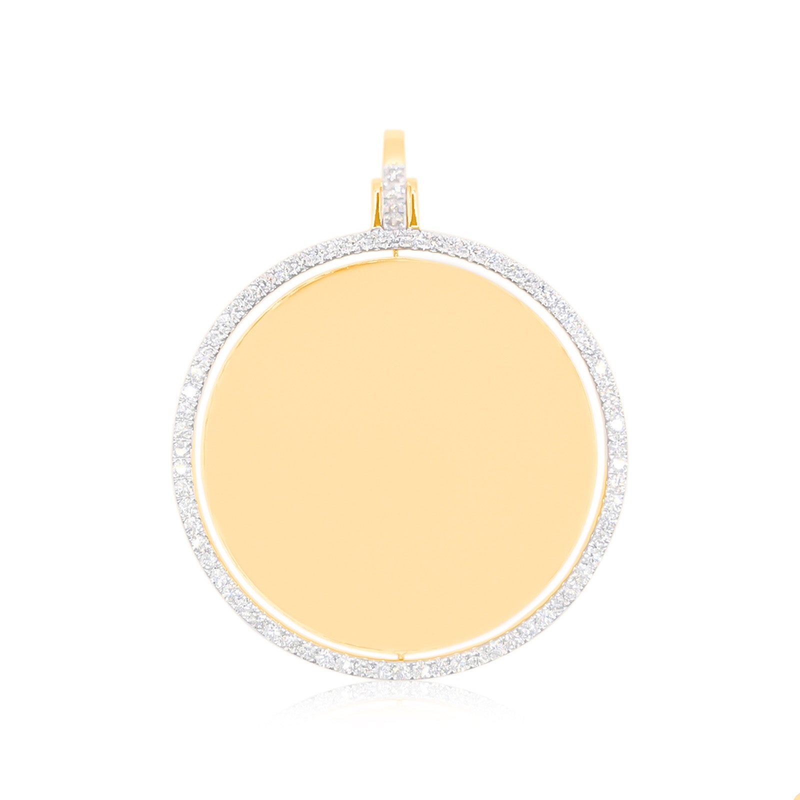10K Gold Diamond Custom Memory Pendant 8.00CT
