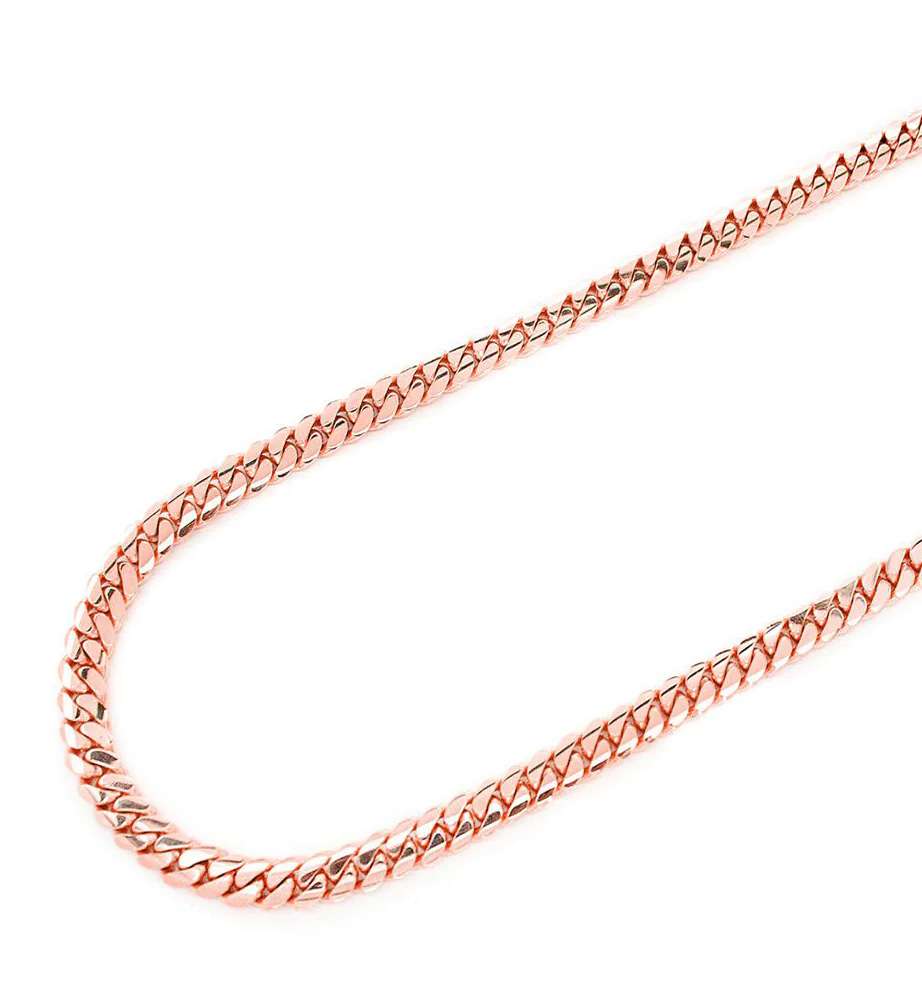9mm 10K Solid Gold Miami Cuban Chain
