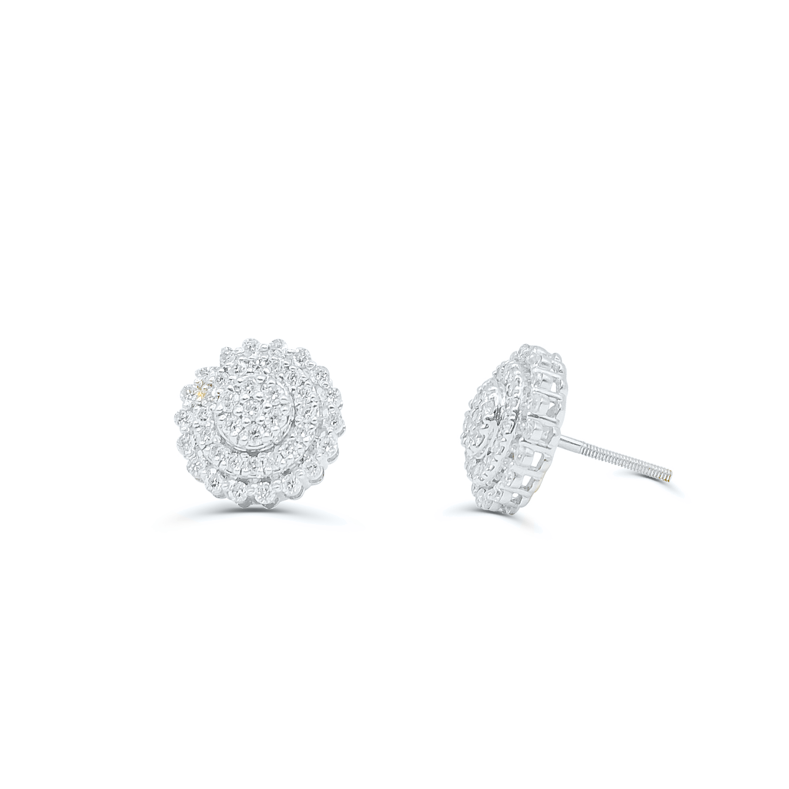 10K Yellow Gold Diamond Earring