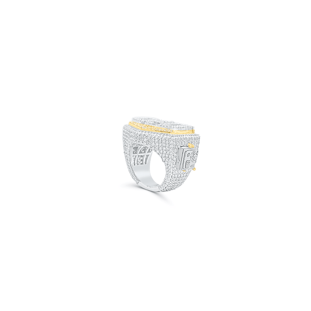 10K Gold Diamond CEO Men's Ring 9.50CT