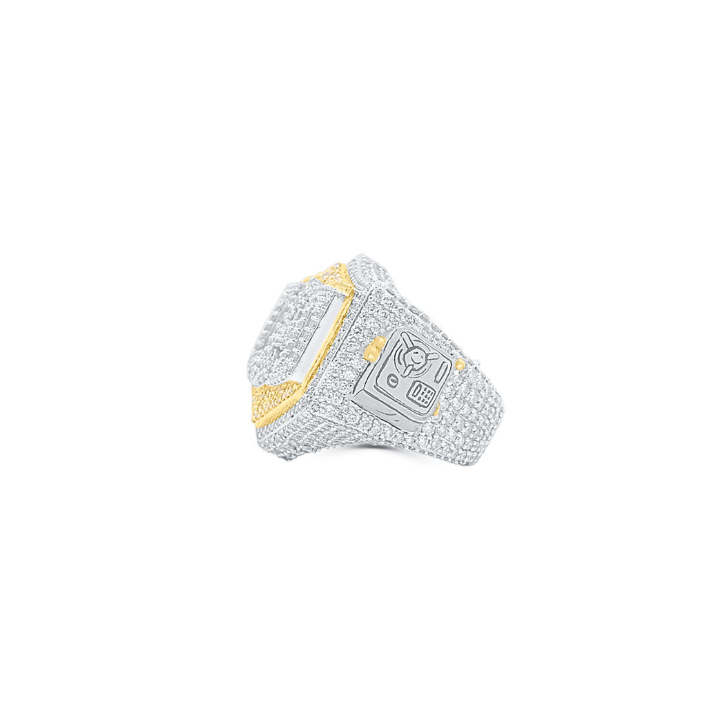 10K Gold Diamond CEO Men's Ring 9.50CT