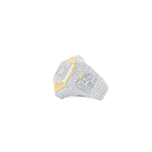 10K Gold Diamond CEO Men's Ring 9.50CT