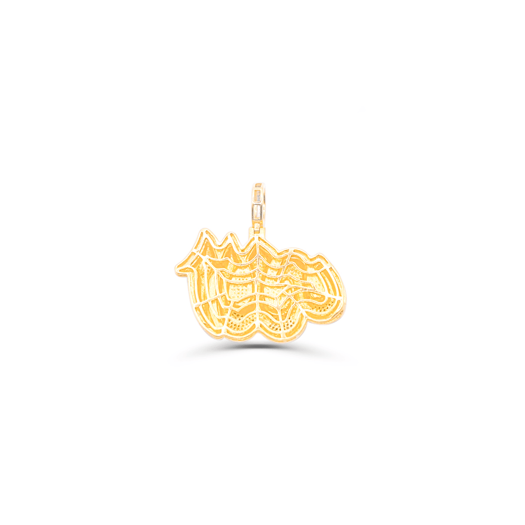 10K Gold Diamond Allah Pendant 3.00CT