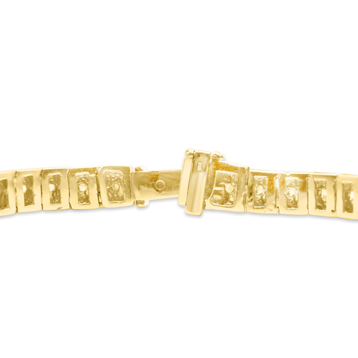 6.5mm 14K Yellow Gold Diamond Bracelet