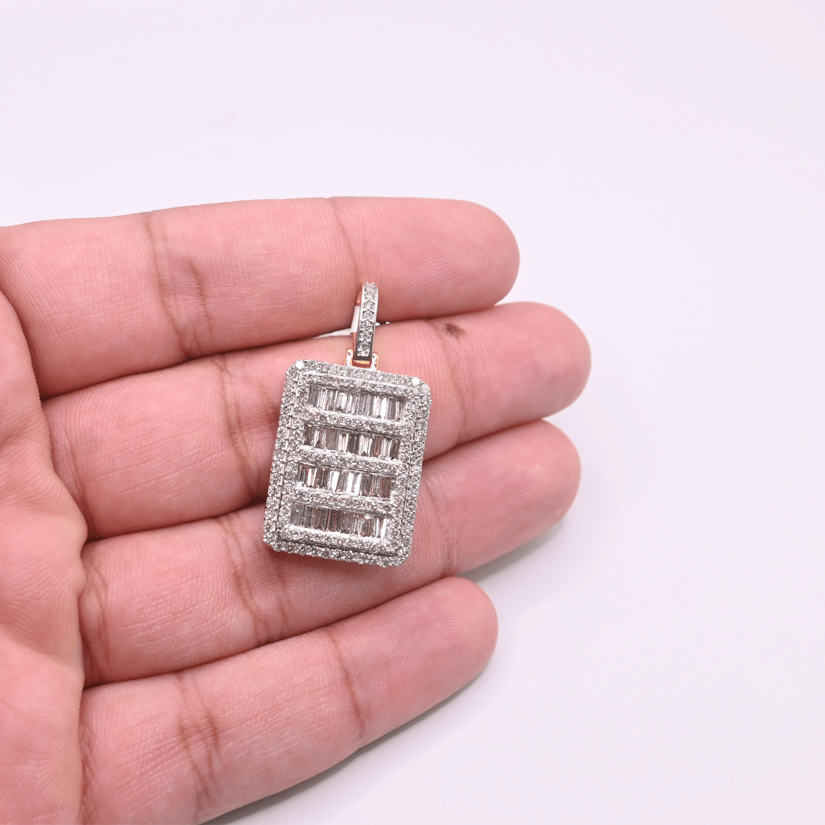 10K Gold Diamond Pendant 2.77CT