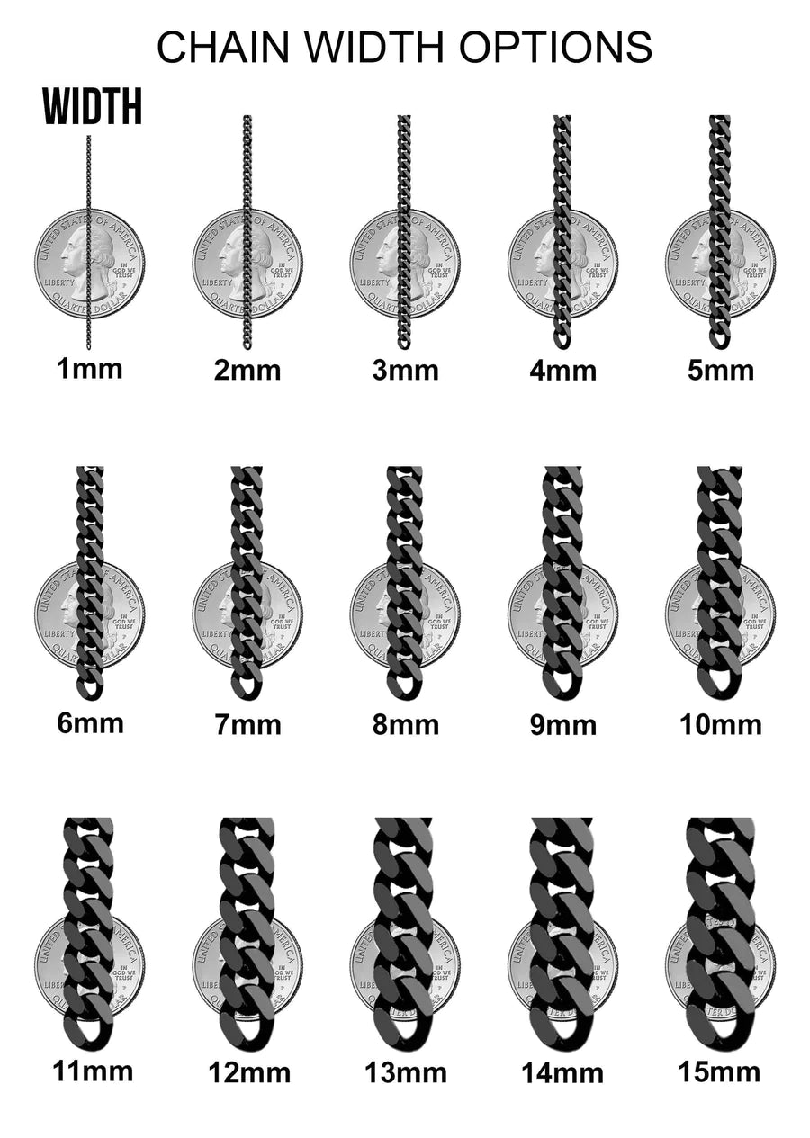 8mm 10K Men’s Iced Out Chain