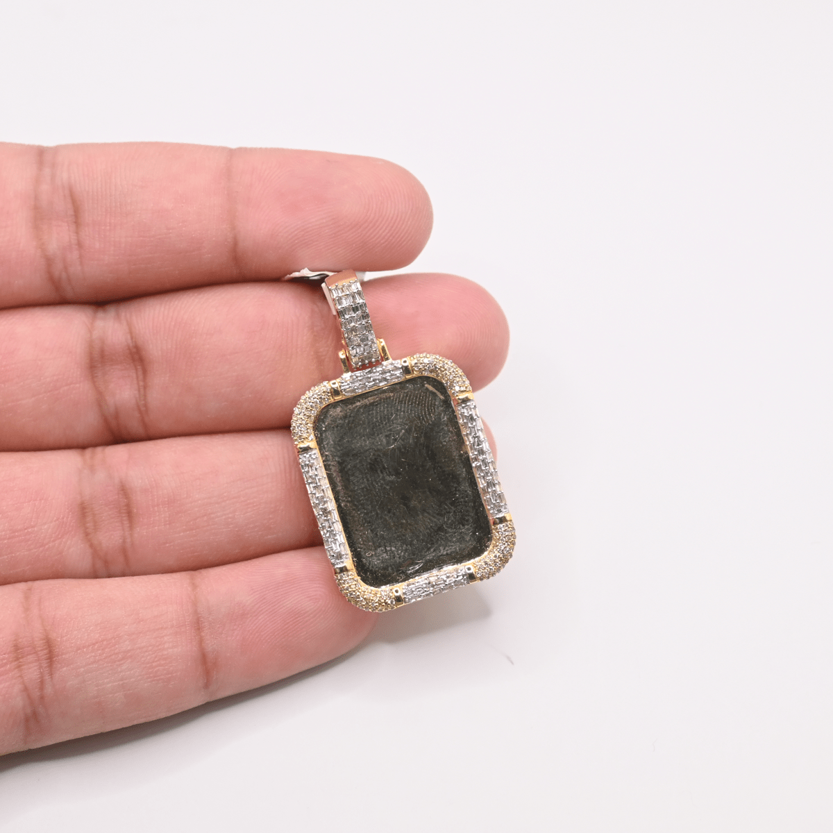 14K Gold Diamond Custom Memory Pendant 1.70CT