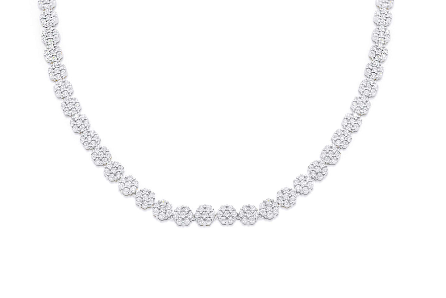 3.5mm 10K Tennis Gold Diamond Necklace