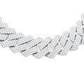 23.5mm 10K Gold Diamond Cuban Link Chain