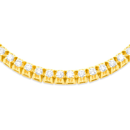 5mm 14K Gold Diamond Cuban Link Chain