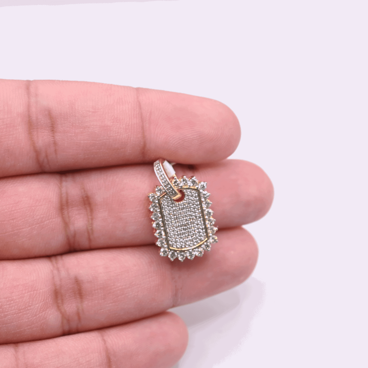 10K Gold Diamond Pendant 1.15CT