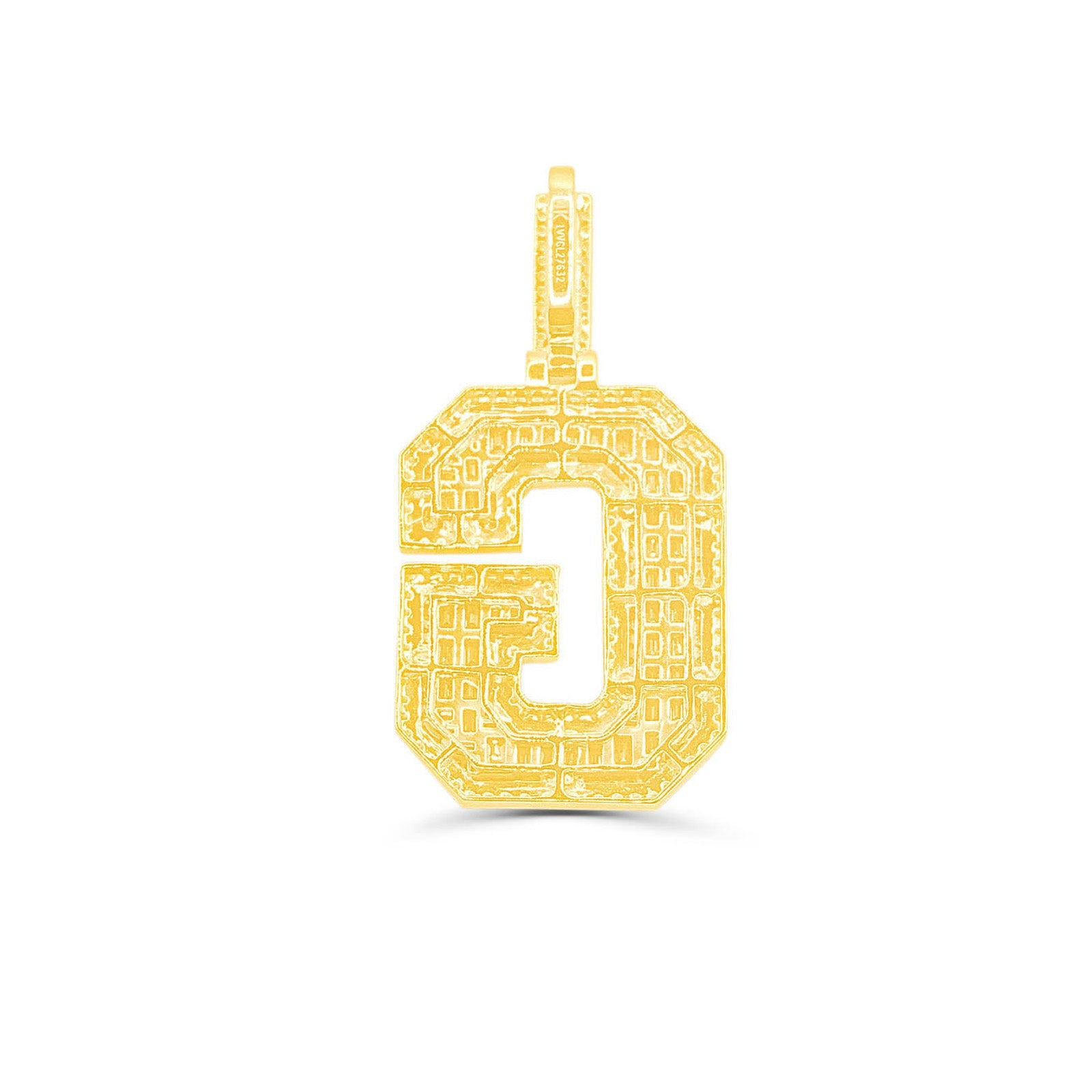 10K Gold Diamond Letter G Pendant