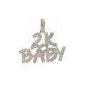 10K Yellow Gold Diamond Pendant For Men