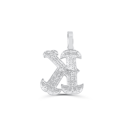 925 Sterling Silver Letter K Pendant