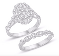 14K Trio Bridal Set 1.00CTW