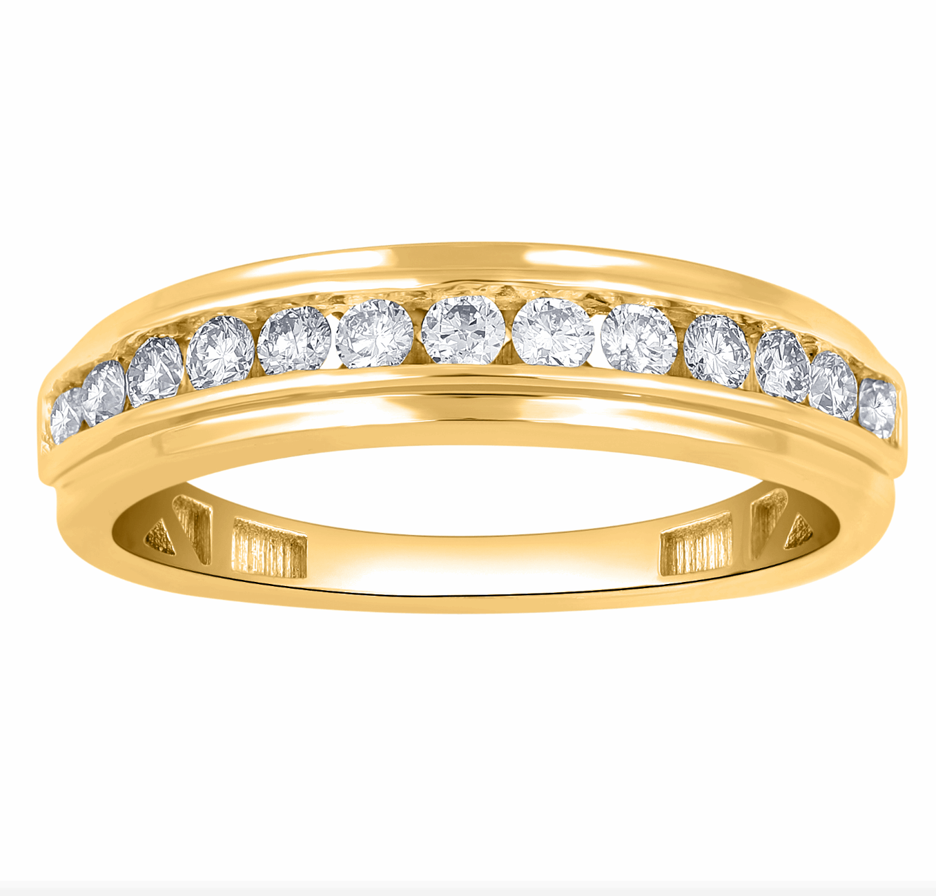 10K Gold Diamond Men's Ring 0.75CT
