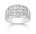14K Gold Diamond Men's Ring 0.94CT