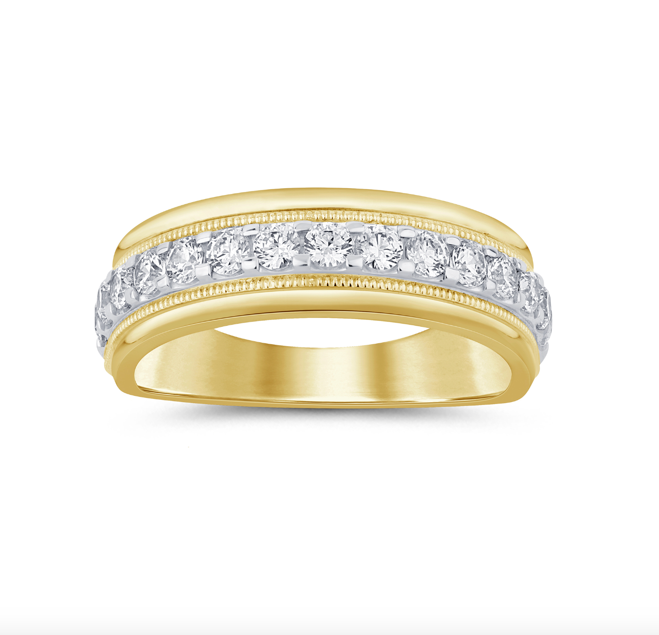 14K Gold Diamond Men's Ring 1.00CT