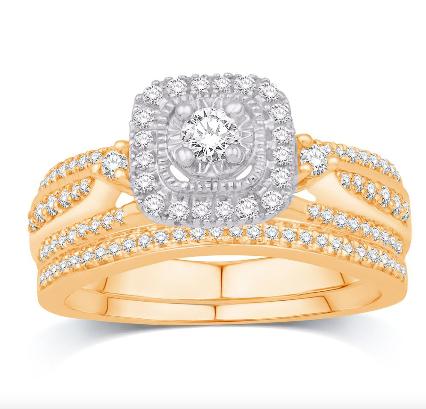 10KT Gold Diamond Women's Ring 0.50CTW