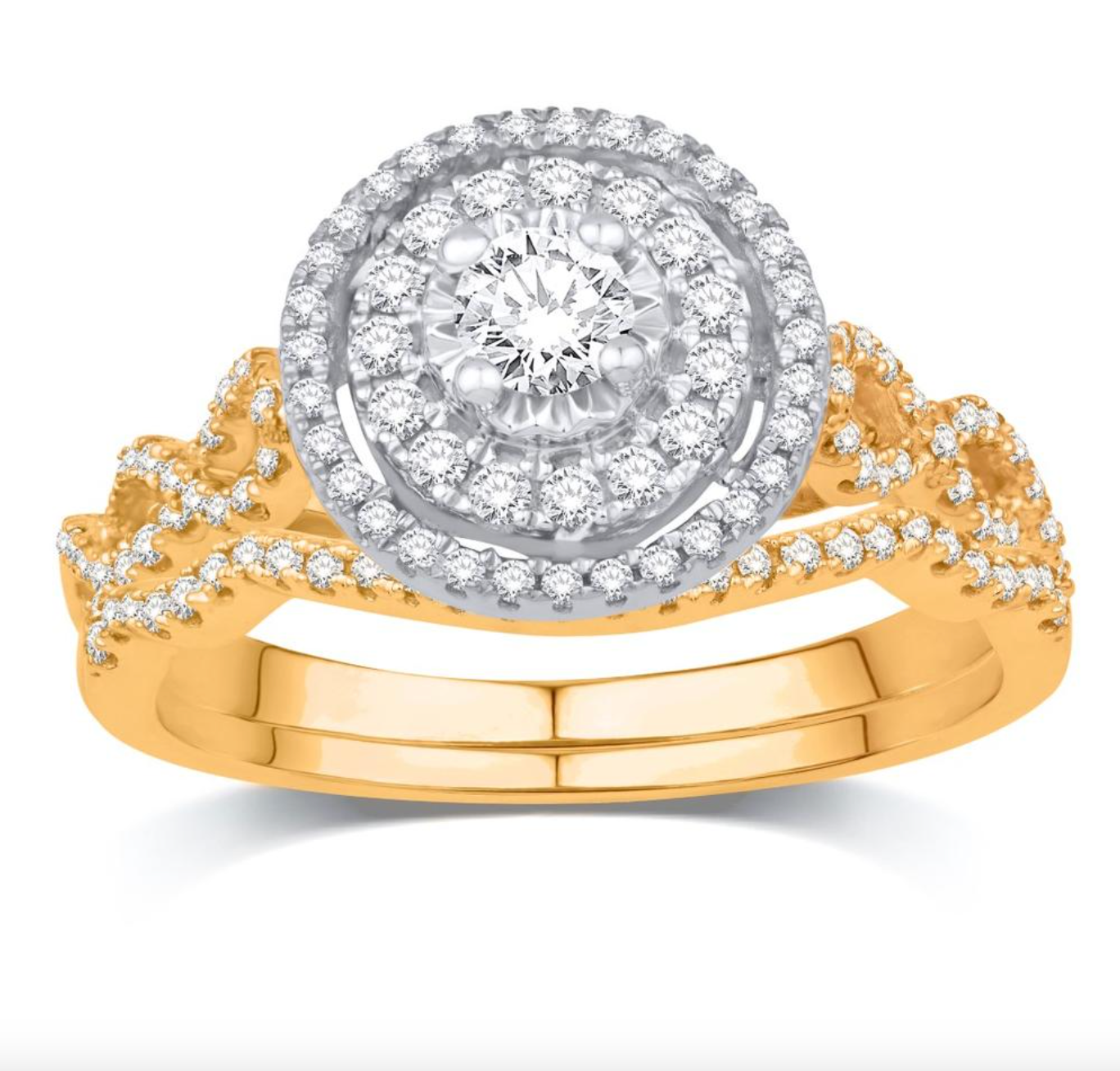 14KT Gold Diamond Women's Ring 0.50CTW