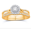 14KT Gold Diamond Women's Ring 0.36CTW